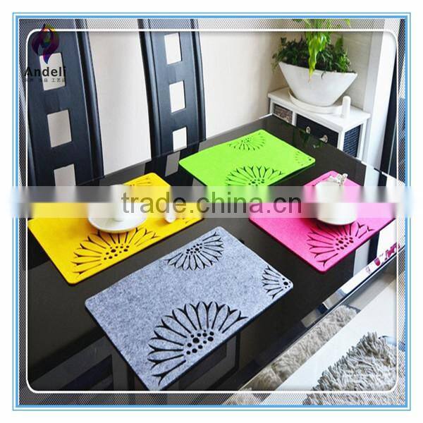 Gorgeous Colorful Patterned Rectangular Table Felt Placemat Tablemat