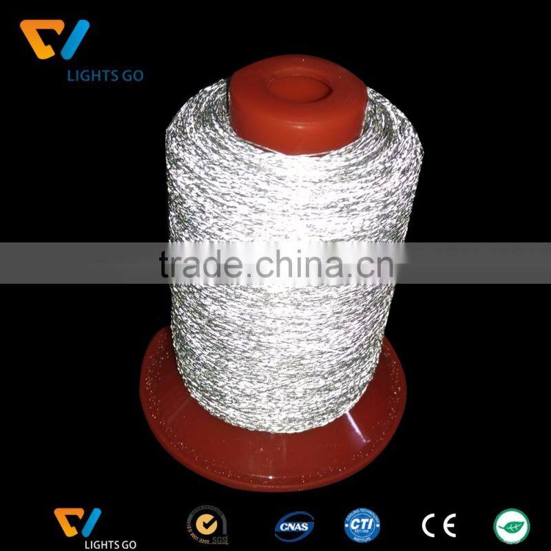 high quality EN471 grey color double side reflex yarn for knitting