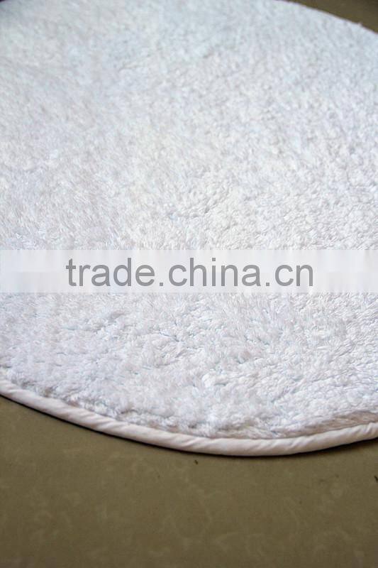 round cotton anti-slip hotel bath rug