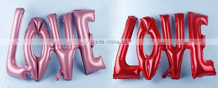 LOVE shaped Foil Balloon, Wedding Decorate Party Supplies