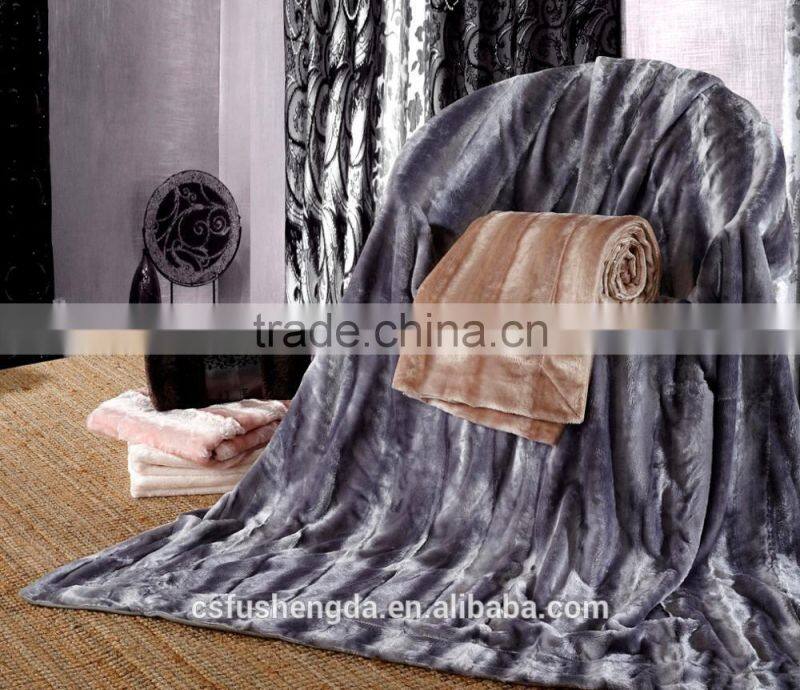 plush mink fur plaid throw usa supermarket