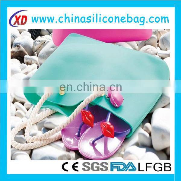 Fashion Waterproof Beach Bags Women Shopping Silicone Handbags
