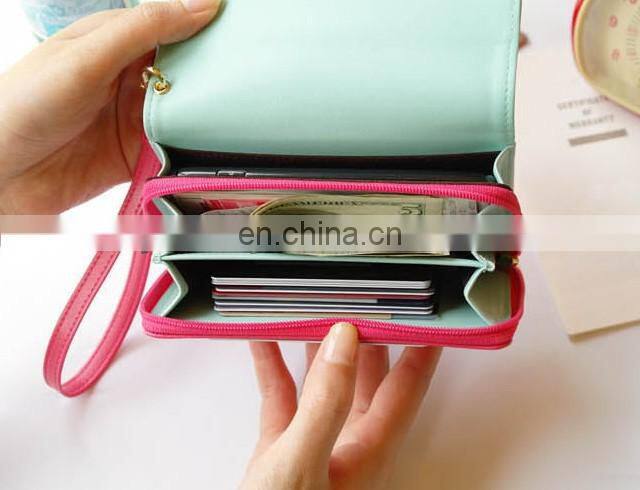 Galaxy s3 cover case,crown smart pouch for Iphone for Samsung for money and card different color wholesale price