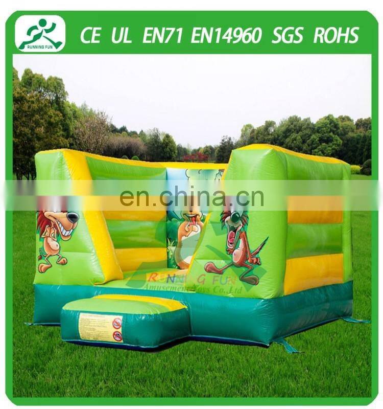 Indoor Mini Inflatable Jungle Bouncy House With Roof