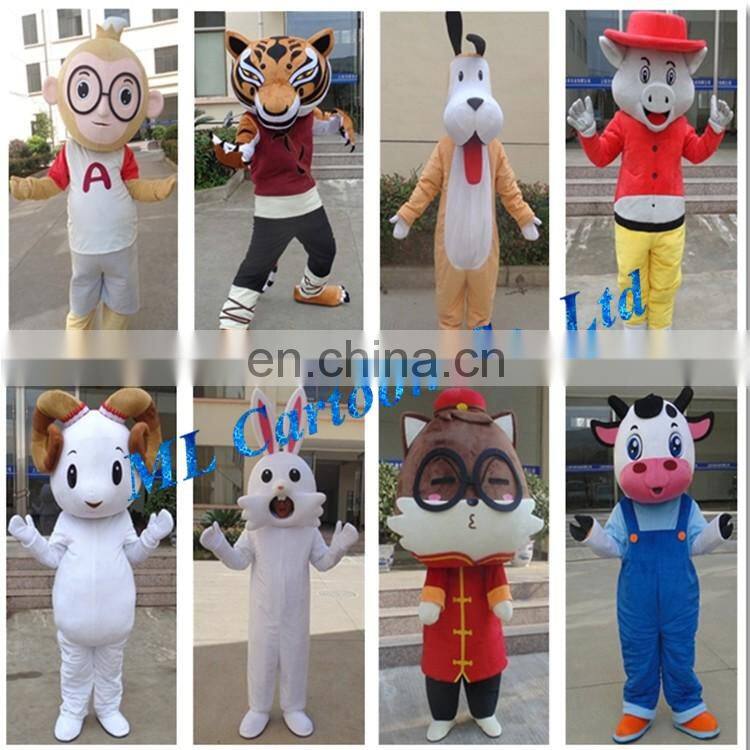 2015 hot sell Pilot dog Cartoon Costumes Mascot Costumes For Adults