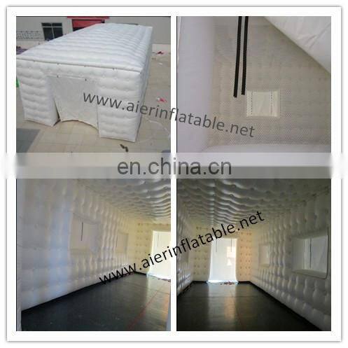Stitch white pvc cover inflatable tent, white inflatable dome tent, white inflatable tent