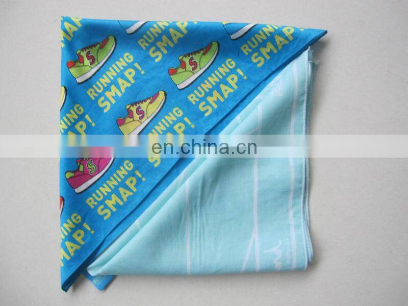 100% cotton square scarf custom bandanas plain bandanas 2014
