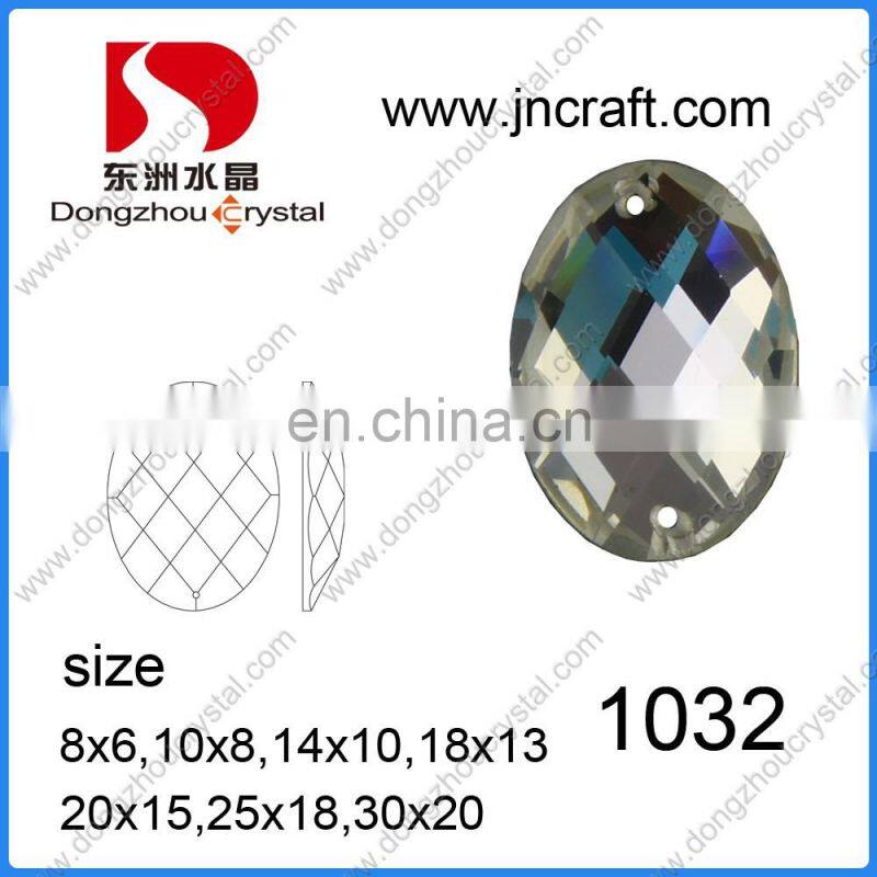 Wholesale Loose Crystal Garment Beads Mirror Glass Stone for Clothing Decoration