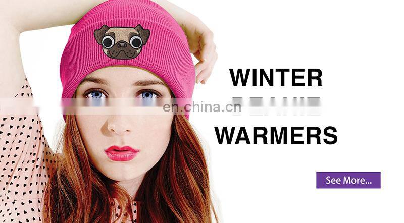 Women's acrylic cable knitted cuff beanie