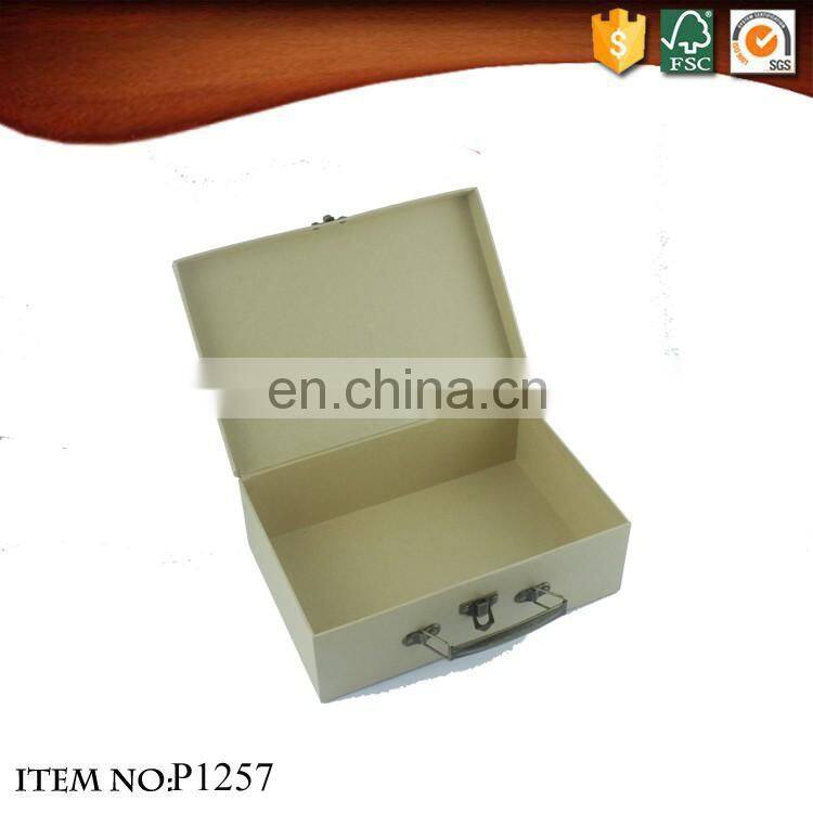 Hand made crafts withe paper kids travel suitcase box