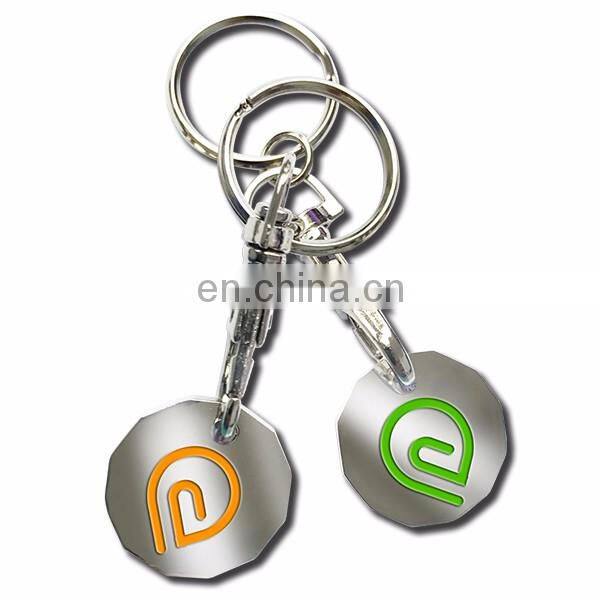 2017 THE NEW 12-SIDED new one pound UK coin keychain keyring for UK coin