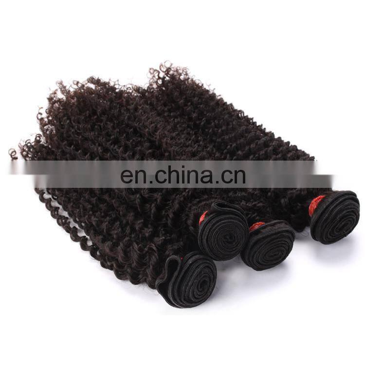 Brazilian hair in dubai 3 bundles with closure kinky hair
