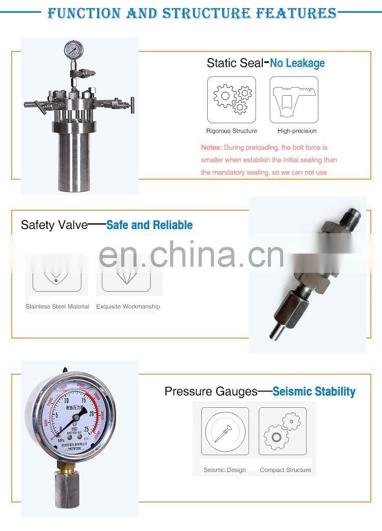 Small Laboratory High Pressure Reactor Price