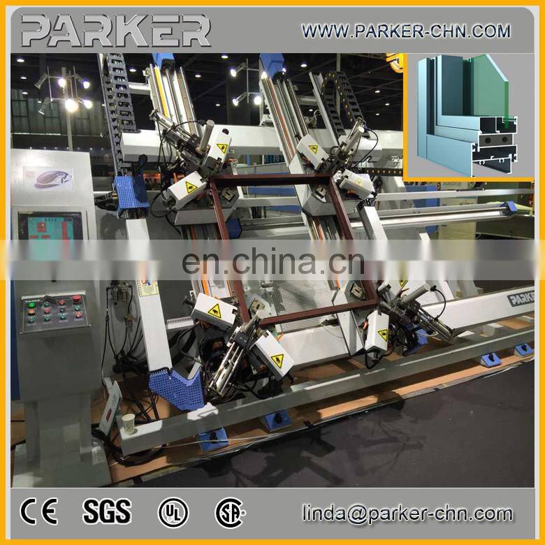 aluminium window making machine/ aluminium profile four heads crimping machine / cnc machine for aluminium windows