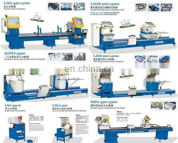 Aluminium window fabrication machine for cutting controlled by plc