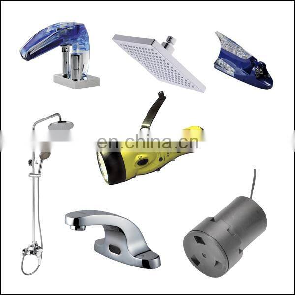 Micro AC shower generator with PCBA for LED luminous faucet, self generating LED shower, top spray-chaoli