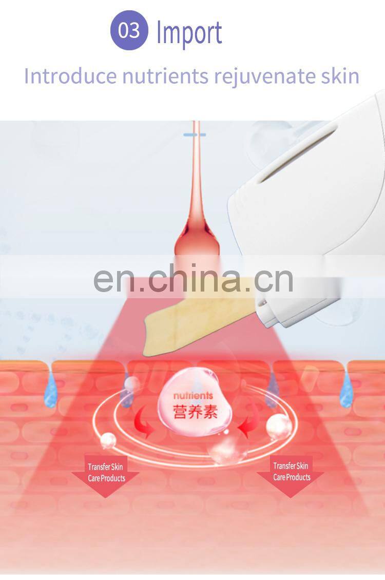 2021 innovative skin care spatulas ultrasonic skin scrubber peeling facial