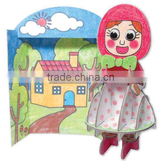 DIY Kids toy Educational toy 3D Paper Character Robot Activity Kit 3d Puzzle