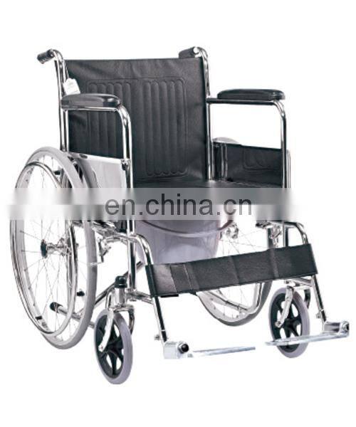 Hot sale Toilet wheel Chair Home Care indoor Disabled Shower Commode WheelChair