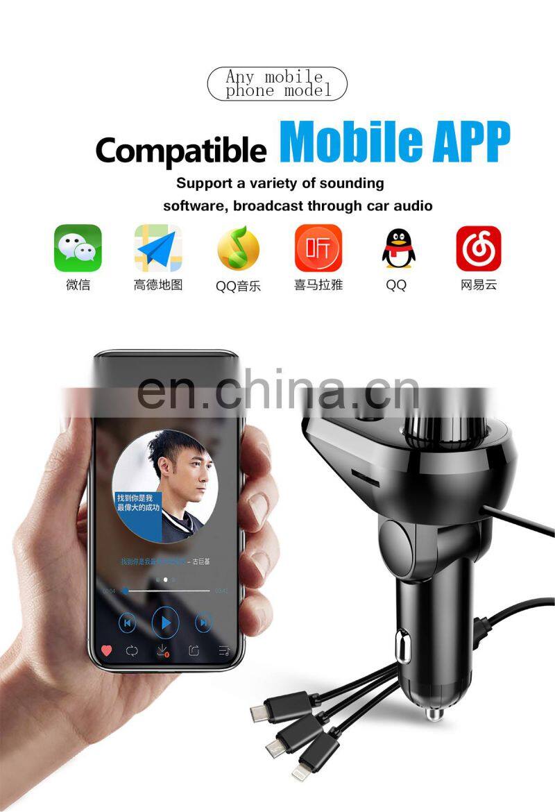 Car Charger Qc3.0 2021 Amazon Wholesale Oem/Odm New Mp3 Player Factory Wireless Charging Q15 Wireless Charger For Iphone Phone