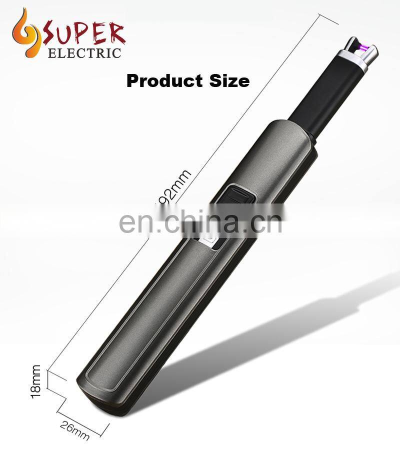 Different Design Zinc Alloy Luxury Appearance Convenient Operation Safe Switch USB Kitchen Cake BBQ Lighter