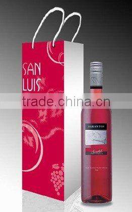 Fancy laser paper wine bag box