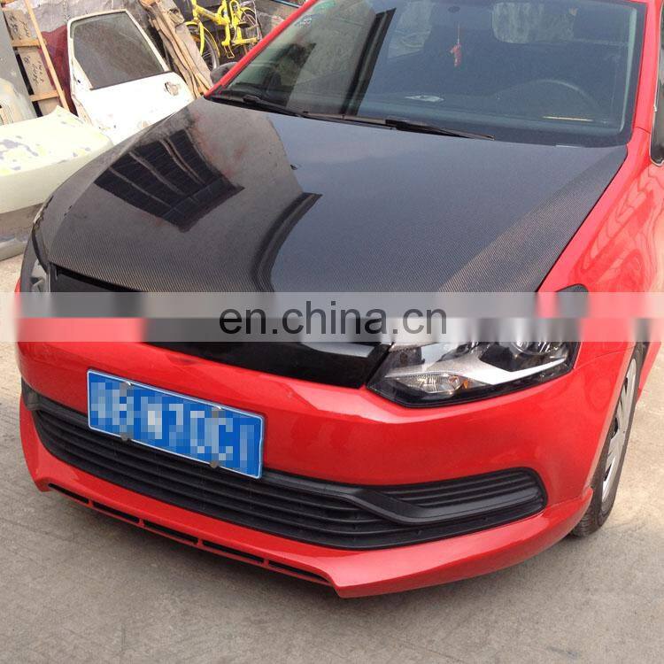 Carbon Fiber Auto Car Front Headlights Eyelid for Volkswagen VW POLO/ POLO 6R 11-15