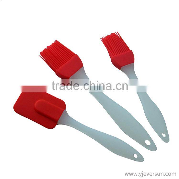 wooden spatula, 3 piece silicon spatula set, cake baking tools for baking