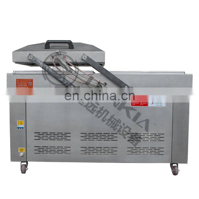 Double chamber vacuum packing machine for sea food / salted meat / dry fish / pork / beef / rice