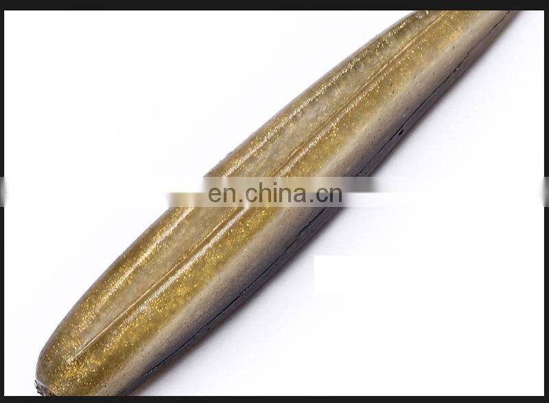 20pcs/bag Pesca 60mm 1.5g Soft Fishing Lure Double Color Tiddler Baits LuresSaltwater Paddle Tail Soft Lure