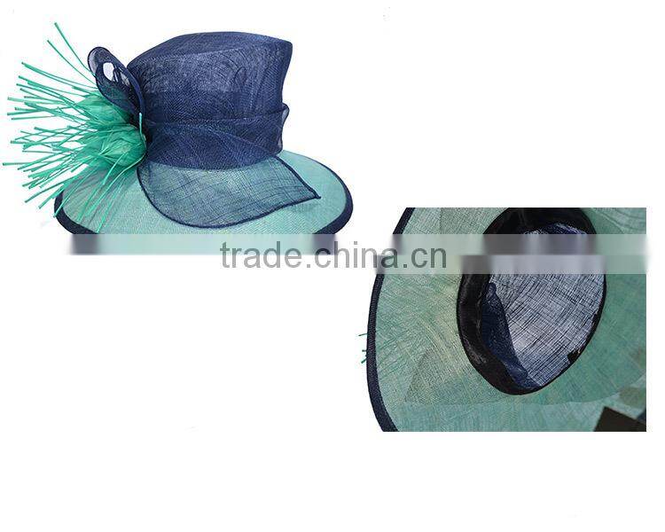 New Design Women's Fancy Sinamay Church Hat Hot Sale