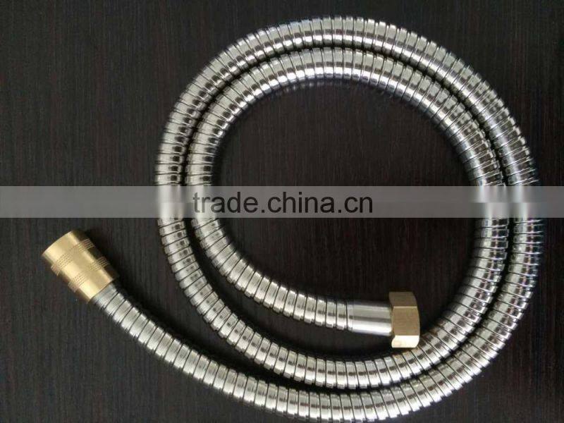 flexible shower hose chrome polish nut