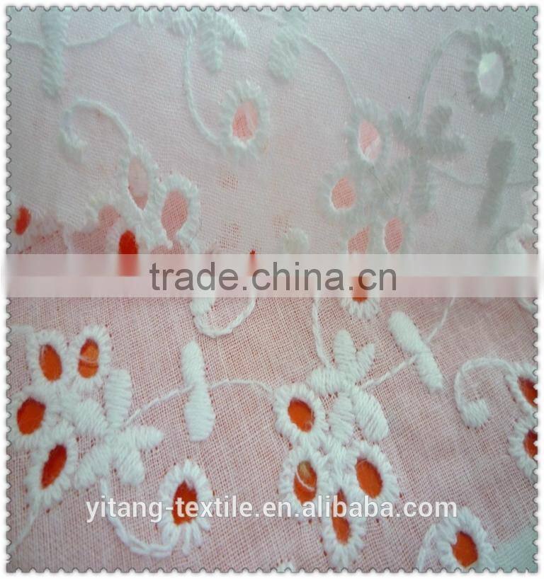 factory price embroidered fabric