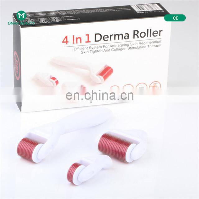 Sales ce new type 4 in1 dermaroller,beauty face roller,dema roller skin care