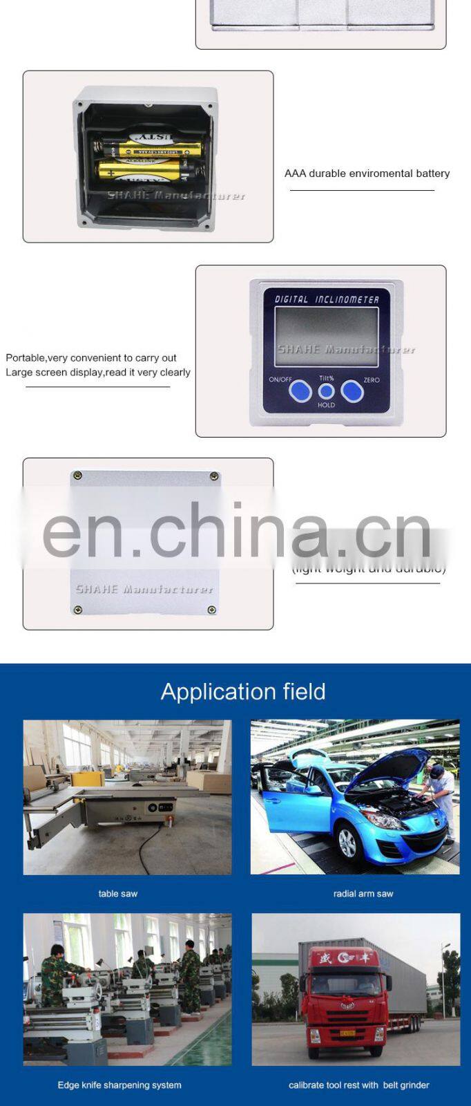 Digital level box Digital inclinometer with magnetic digital angle meter Digital protractor
