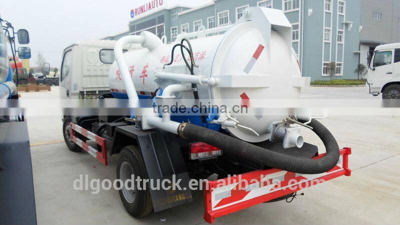 Dongfeng sewage vaccum suction tank truck 3-4CBM for sale