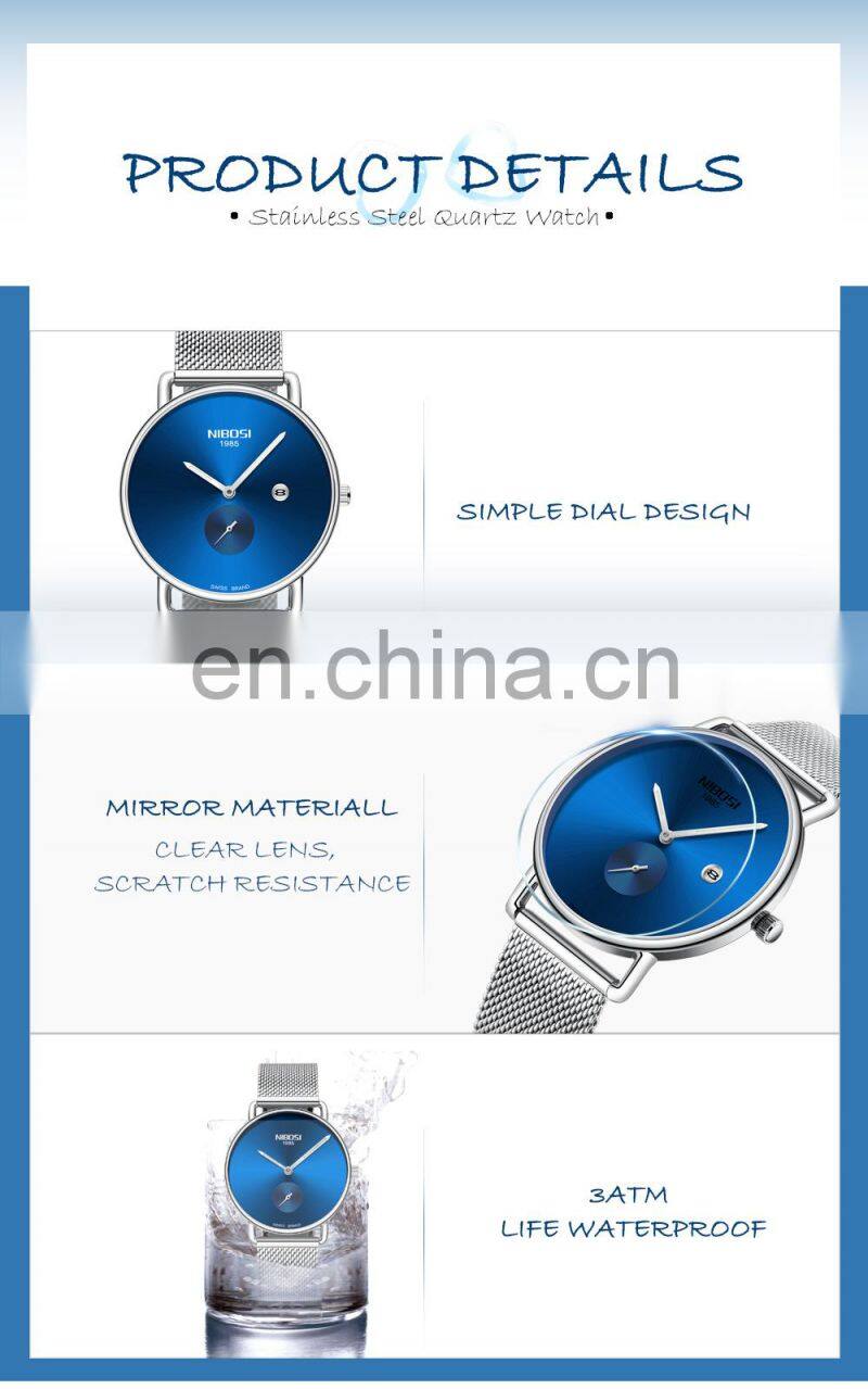 NIBOSI Brand Luxury Lover Watch Pair Waterproof Men Women Couple Watch Quartz Wristwatch Male Female Bracelet Relogio Masculino