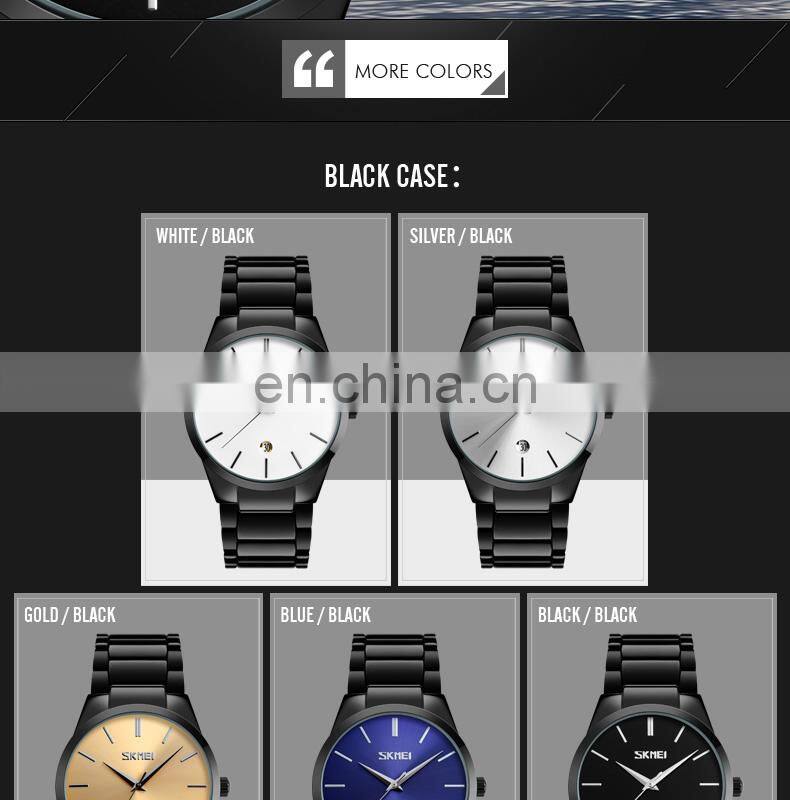 Skmei 9140 jam tangan japan movement quartz watch stainless steel back  men custom watch
