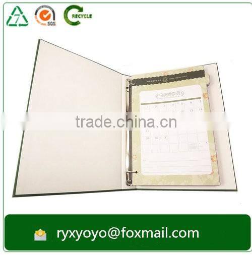 wholesale loose-leaf paper printed 3 ring binder for catalog