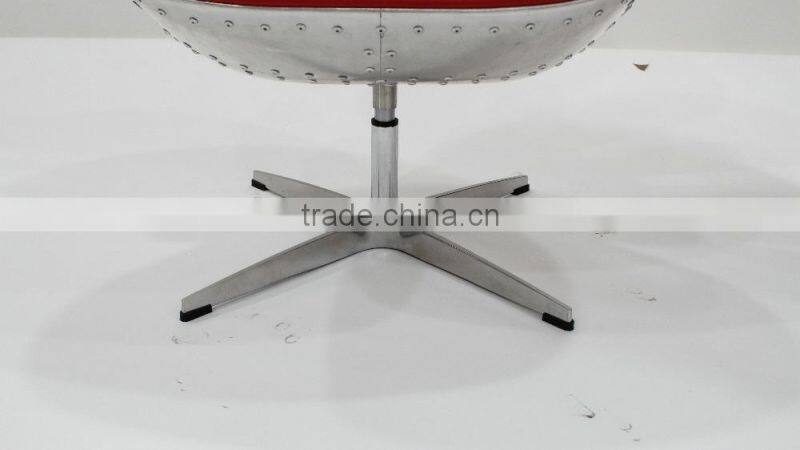 relica FRP fabric Swivel /lifting swan chair with stainless steel base designed by Arne Jacobsen