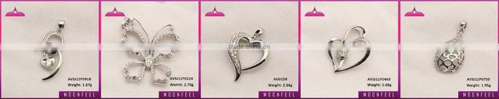 hollow out pendants with aaa c.z. white