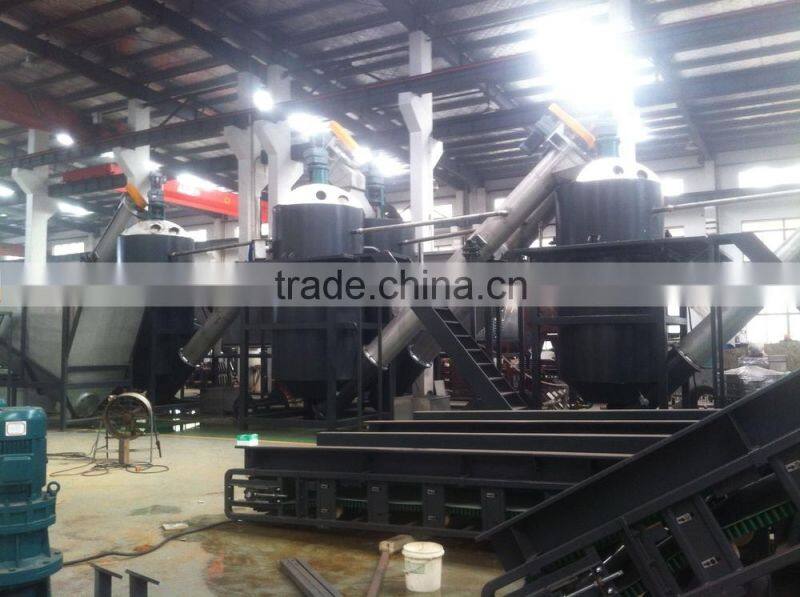 2000kgh PET bottle bales plastic crusher machinery manufacturer