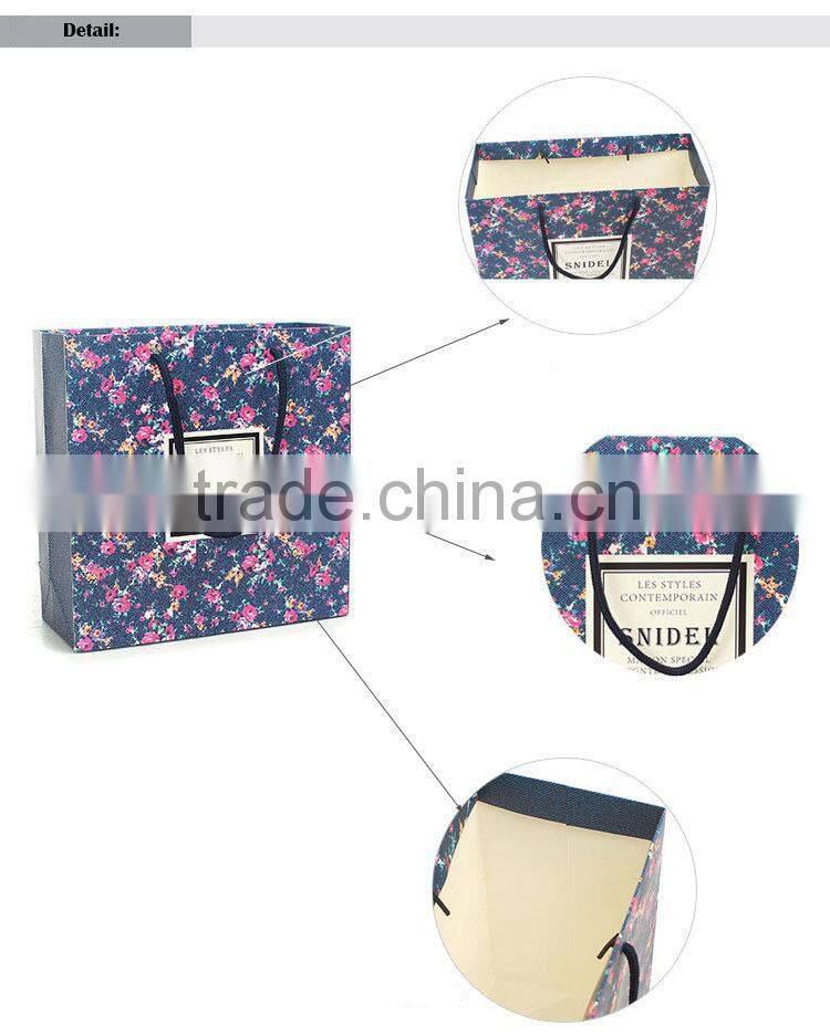 denim blue gift gorgeous paper gift bag