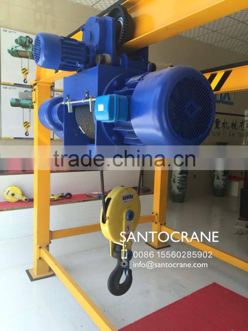 Double Speed Electric Wire Rope Construction Hoist with Wireless Remote