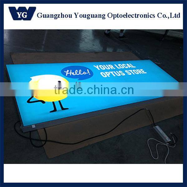 3P cloth print stretched fabric graphic light box, indoor shop lighting box, decorative light boxes