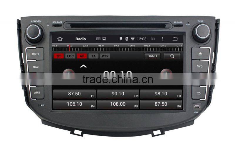 factory export Android4.4 quad core RK3188 16GB ROM 1GB RAM car dvd for X60