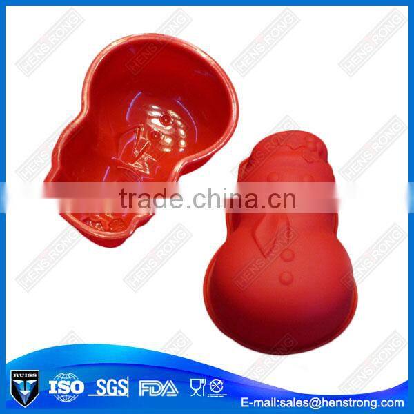 Various styles theme small silicone christmas tree cake mould