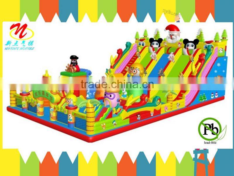 0.55mm high quality pvc kids inflatable fun city inflatable game zone