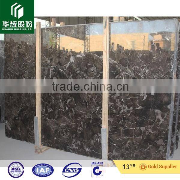 Cheap chinese dark emperador marble big slabs, brown marble