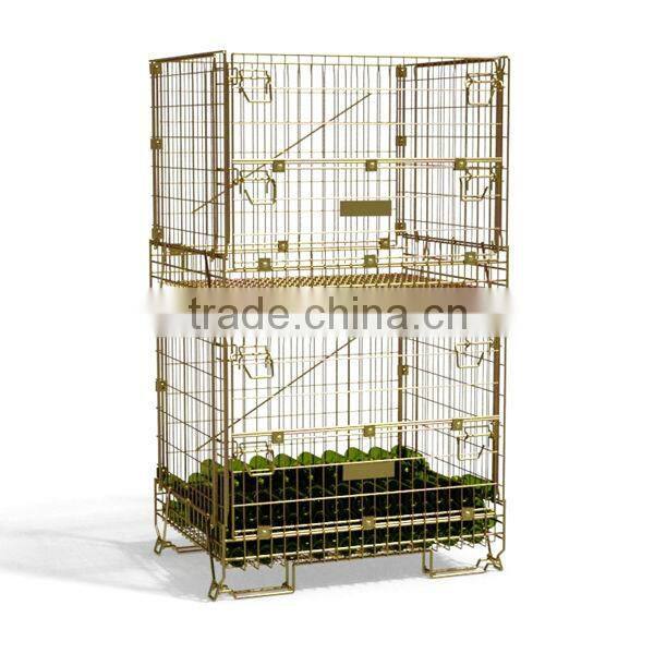 European foldable wire mesh sliding wire basket
